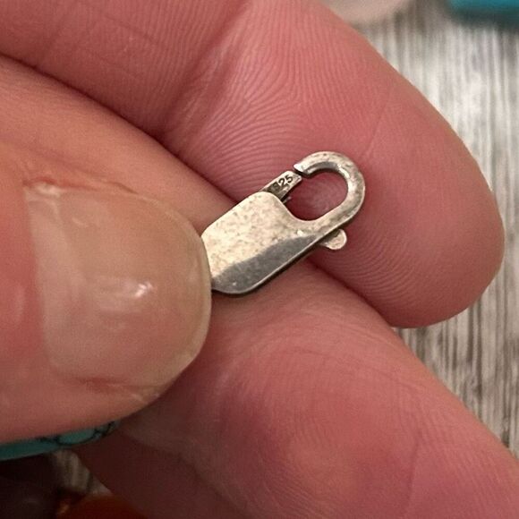 Authentic Gemstone Necklace 925 Silver Jade Turquoise Onyx Amethyst Lapis, MORE - Picture 3 of 7